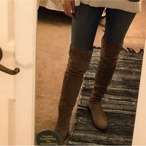 UNISA Over the Knee Beige Boots